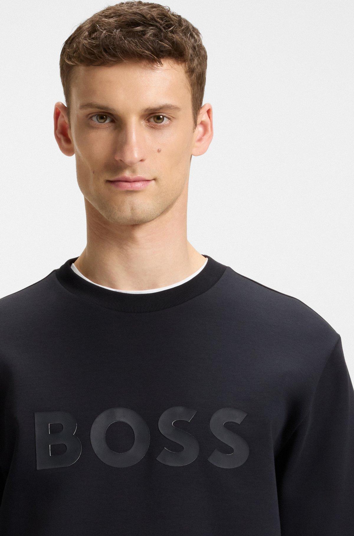Stretch-cotton sweatshirt with sandwich logo Product Image