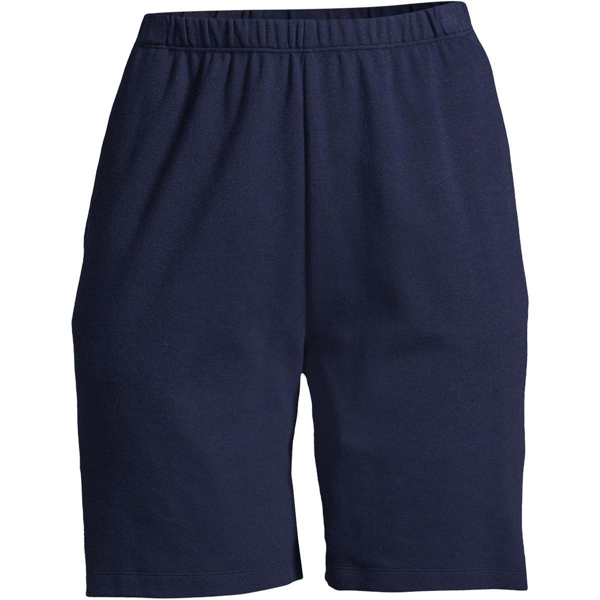 Women's Lands' End Sport Knit Pull-On Shorts, Size: XS, Black Product Image