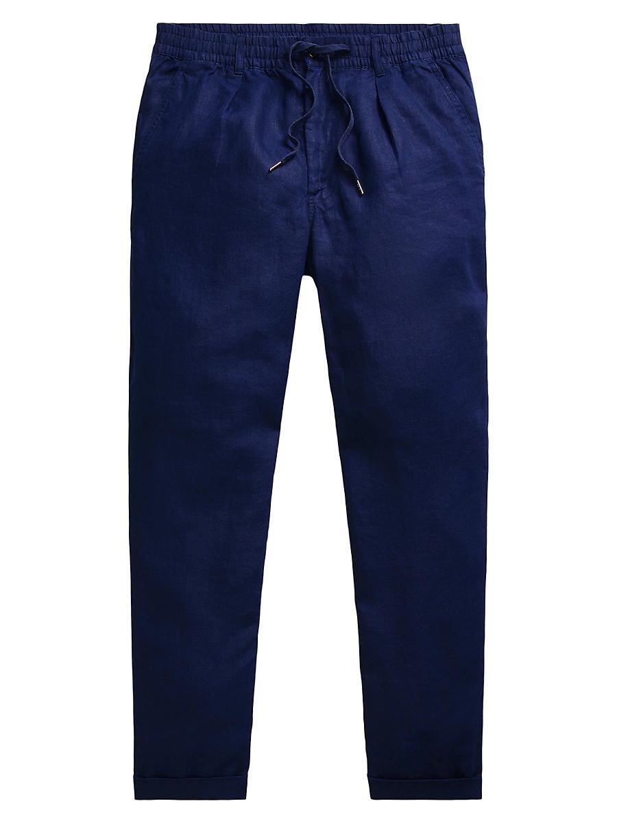 Mens Prepster Slim Tapered Linen Pants Product Image