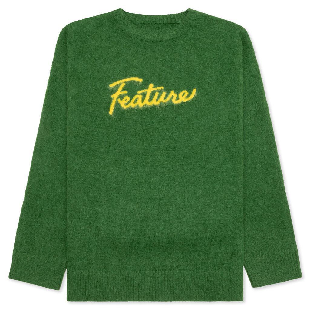 Script Logo Sweater - Green Male Product Image