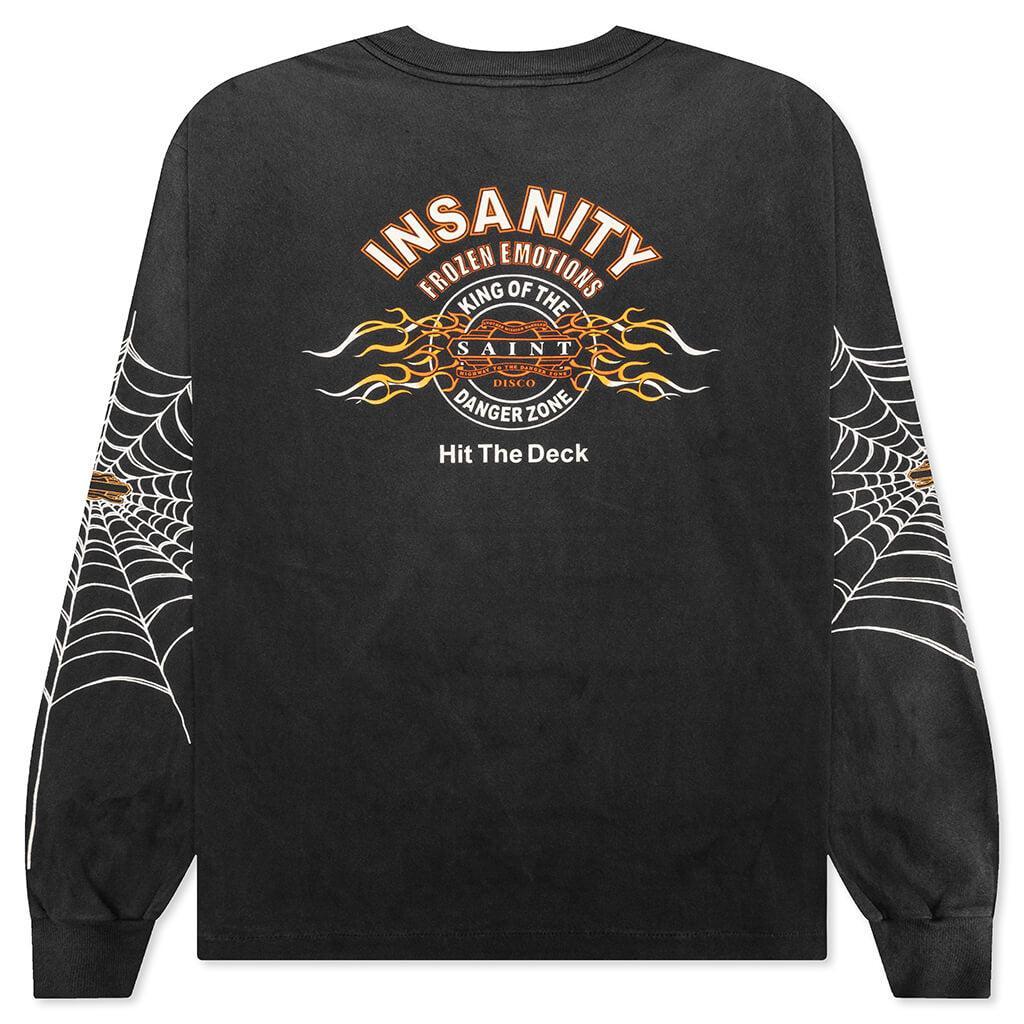 Saint Michael X Teflon Disco Mx6 Saint Disco Insanity L/S Tee - Black Male Product Image