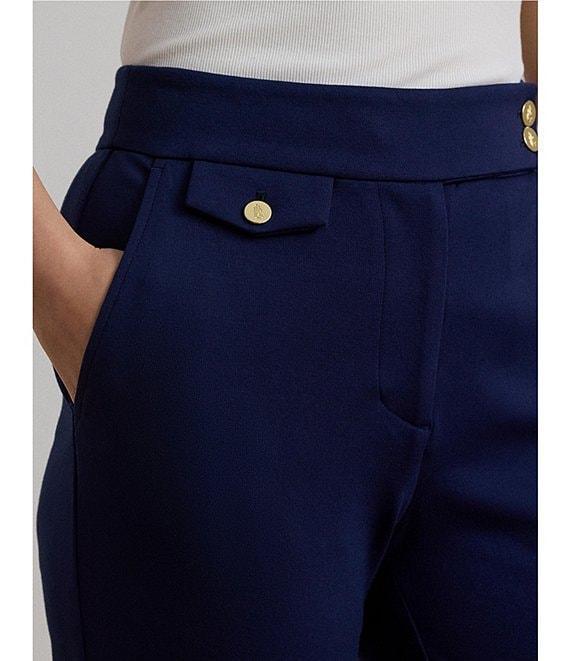 Lauren Ralph Lauren Stretch Ponte High-Rise Tapered Pants Product Image