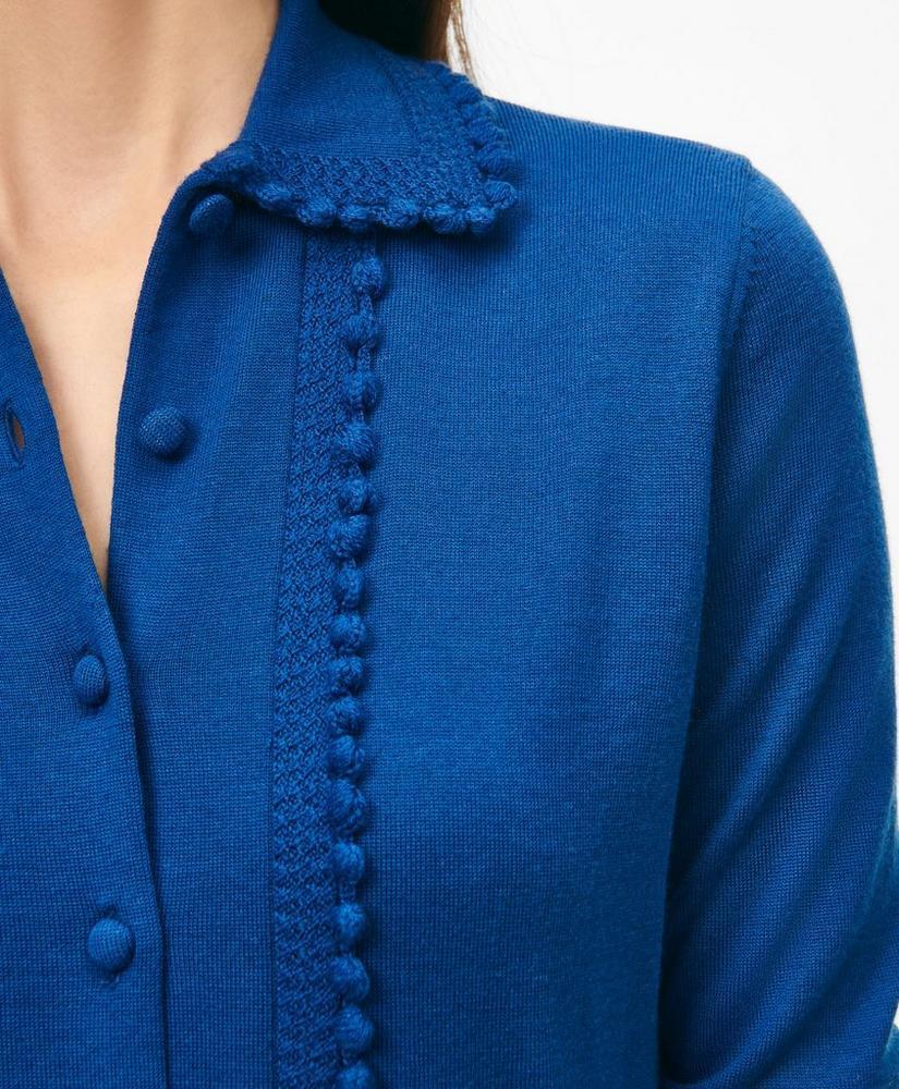 Point Collar Cardigan in Merino Wool Product Image