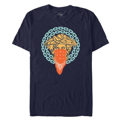 Men's Crooks And Castle Medusa Bandit Graphic Tee, Size: 3XL, Blue Product Image