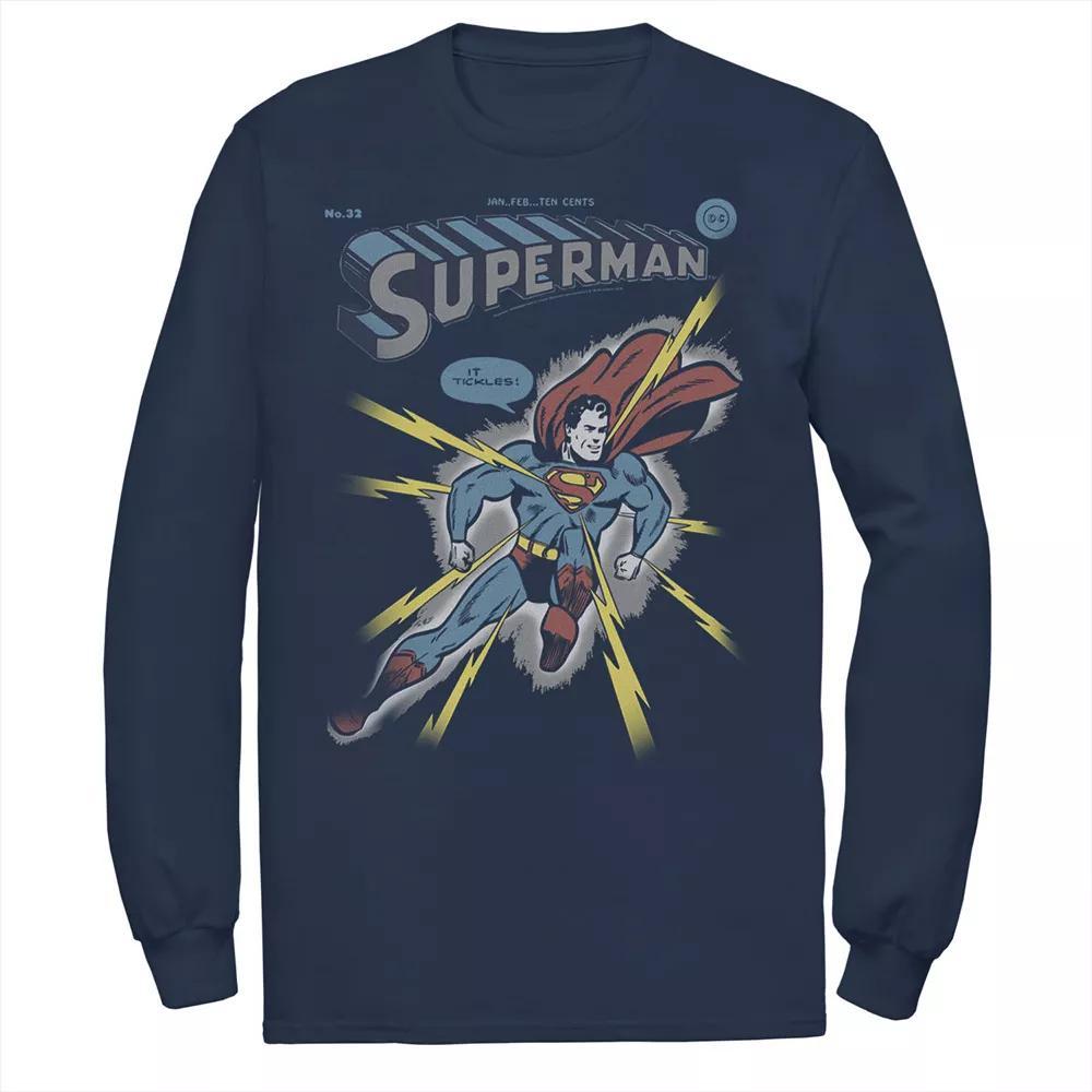 Men's DC Comics Superman Electrified Tee, Size: Large, Blue Product Image