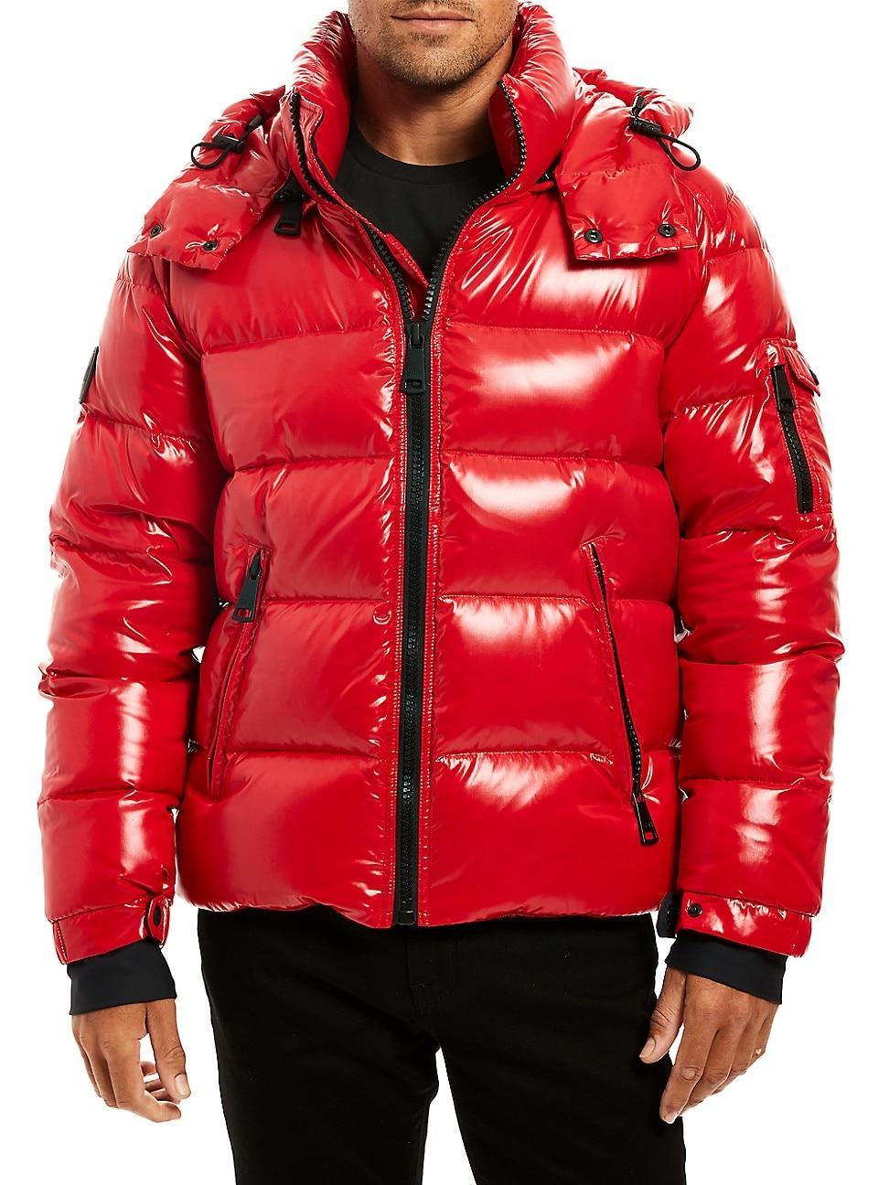 Mens Glacier Hooded Down Coat Product Image