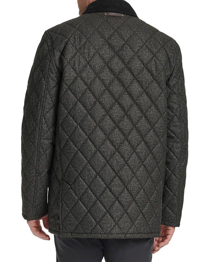 Wool Melton Stand Collar Jacket With Patch Pockets Product Image