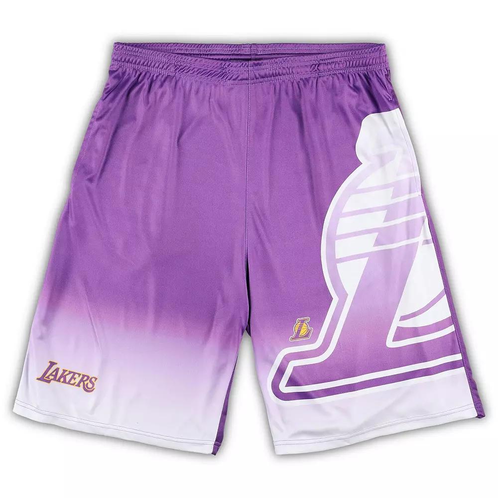 Men's Fanatics Branded Purple Los Angeles Lakers Big & Tall Graphic Shorts, Size: 5XB Product Image