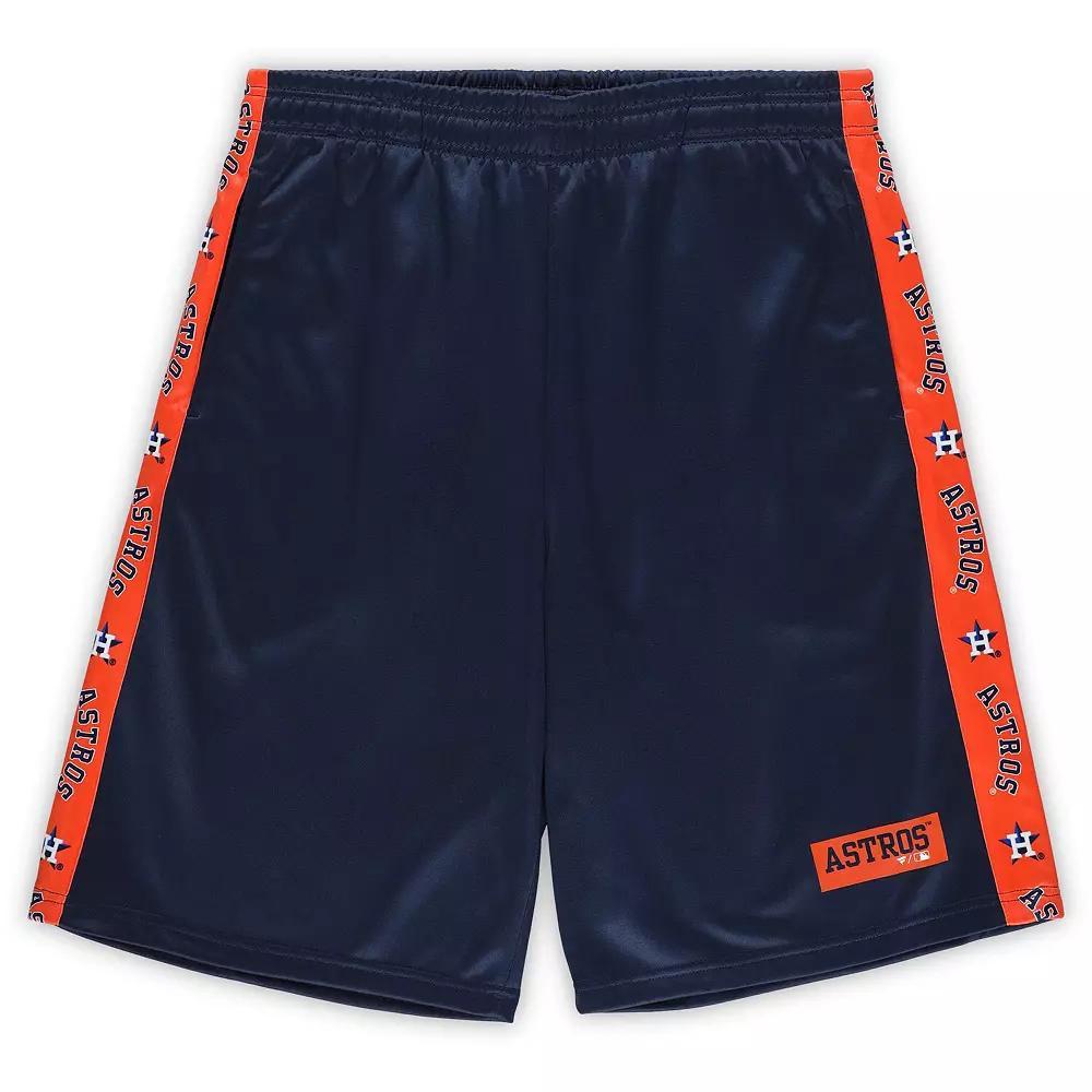 Men's Profile Navy Houston Astros Big & Tall Fleece Shorts, Size: 5XLT, Blue Product Image