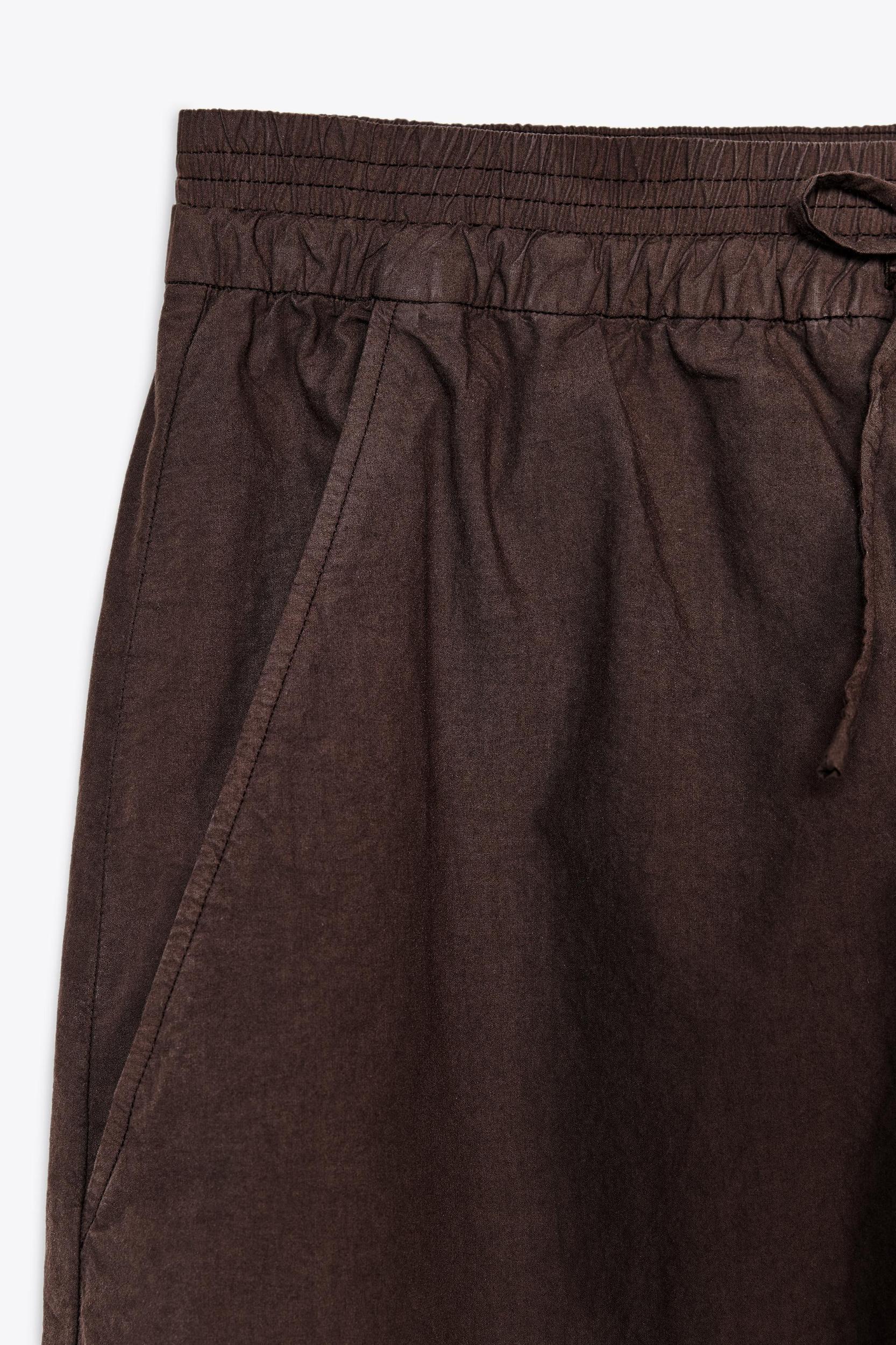 ZW COLLECTION POPLIN WIDE LEG PANTS Product Image