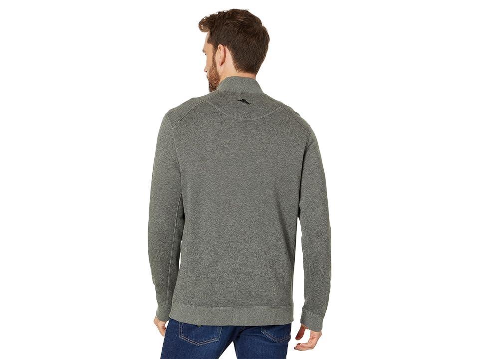 Tommy Bahama Flip Coast Full Zip Jacket (Coal Heather) Men's Fleece Product Image