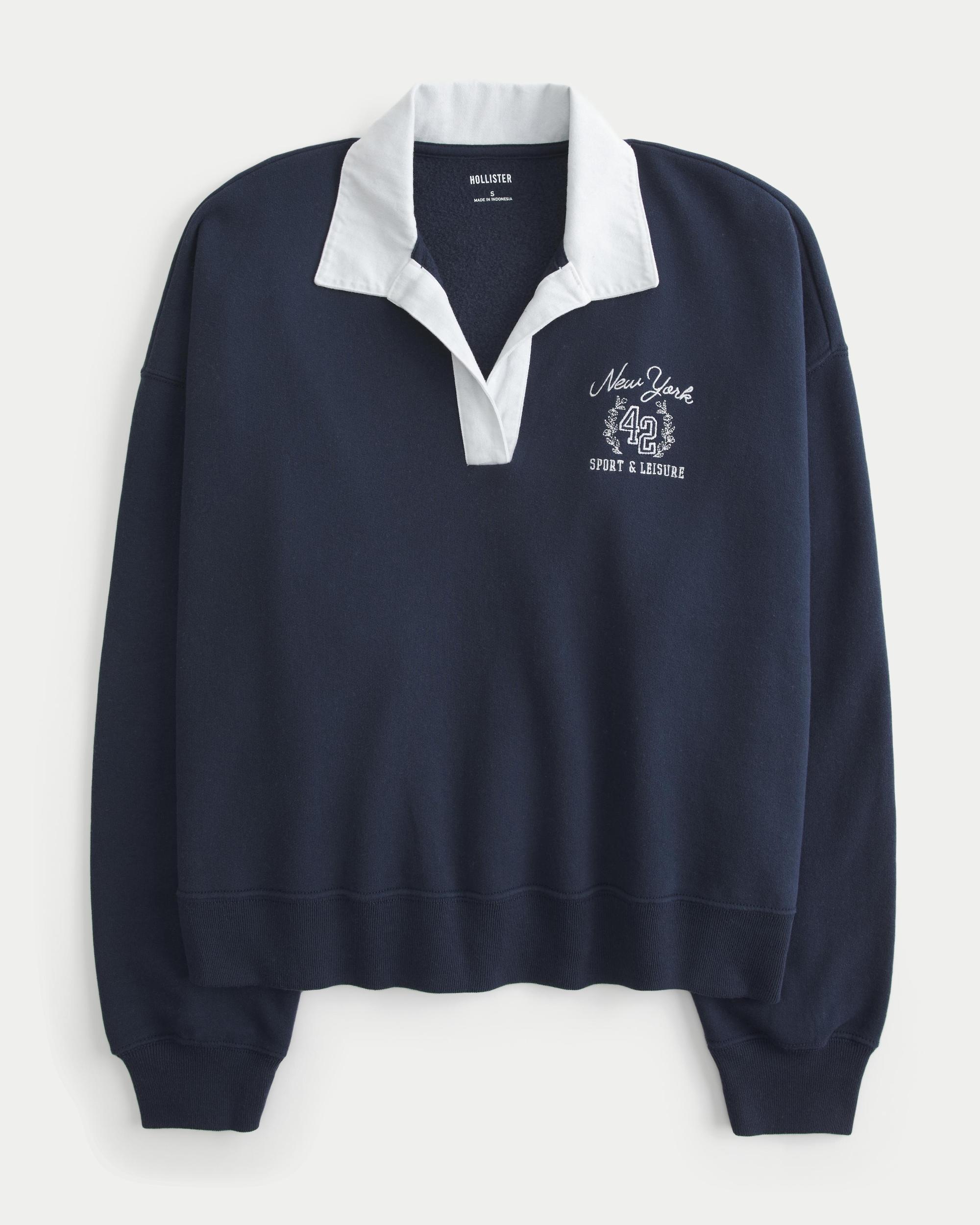 Easy New York Graphic Fleece Rugby Polo Product Image