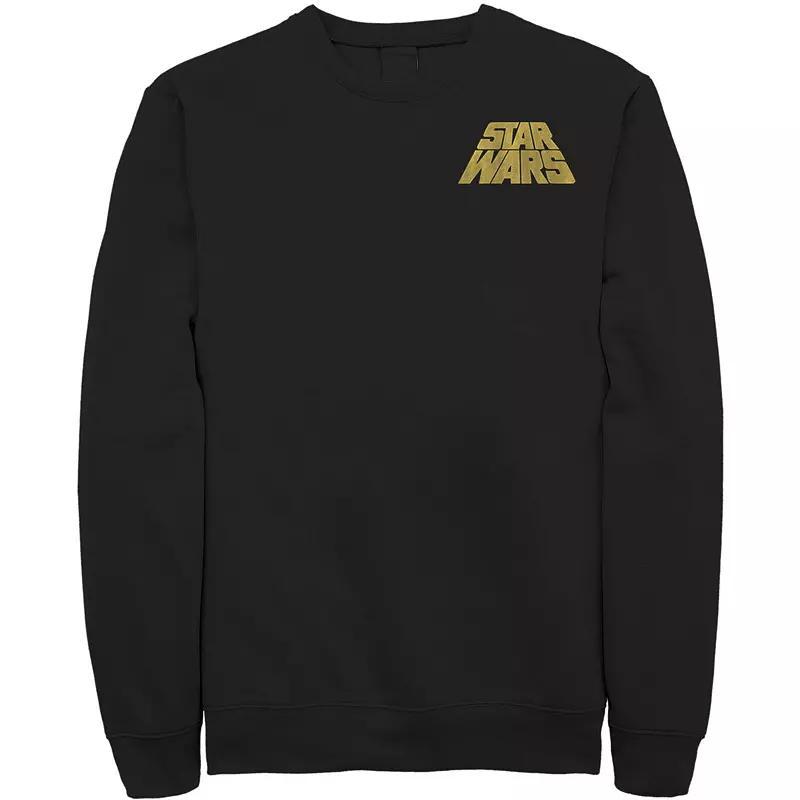 Men's Star Wars Distressed Slant Logo Z2 Sweatshirt, Size: Medium, Blue Product Image