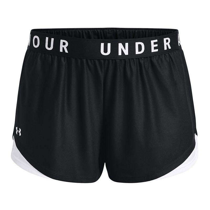 Plus Size Under Armour Play Up 3.0 Shorts, Women's, Size: 3XL, Black White Product Image