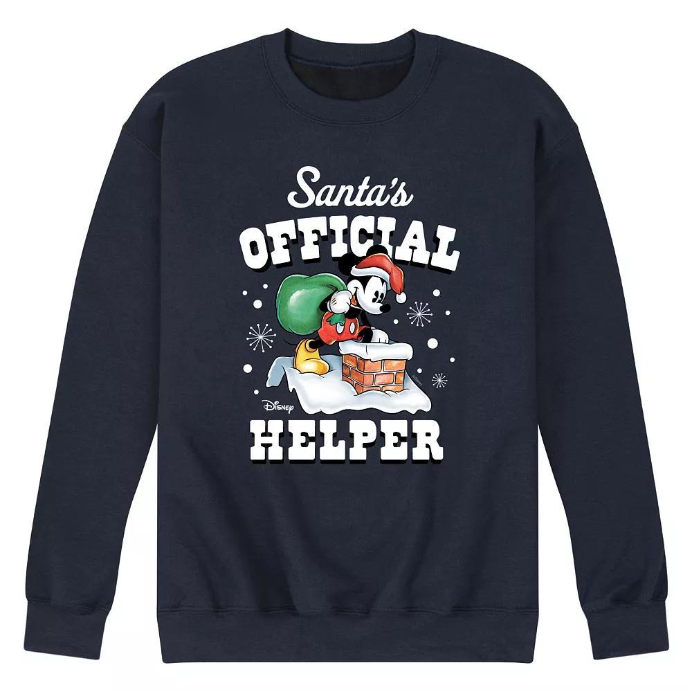Disney's Men's Santa's Official Helper Fleece, Size: XXL, Black Product Image