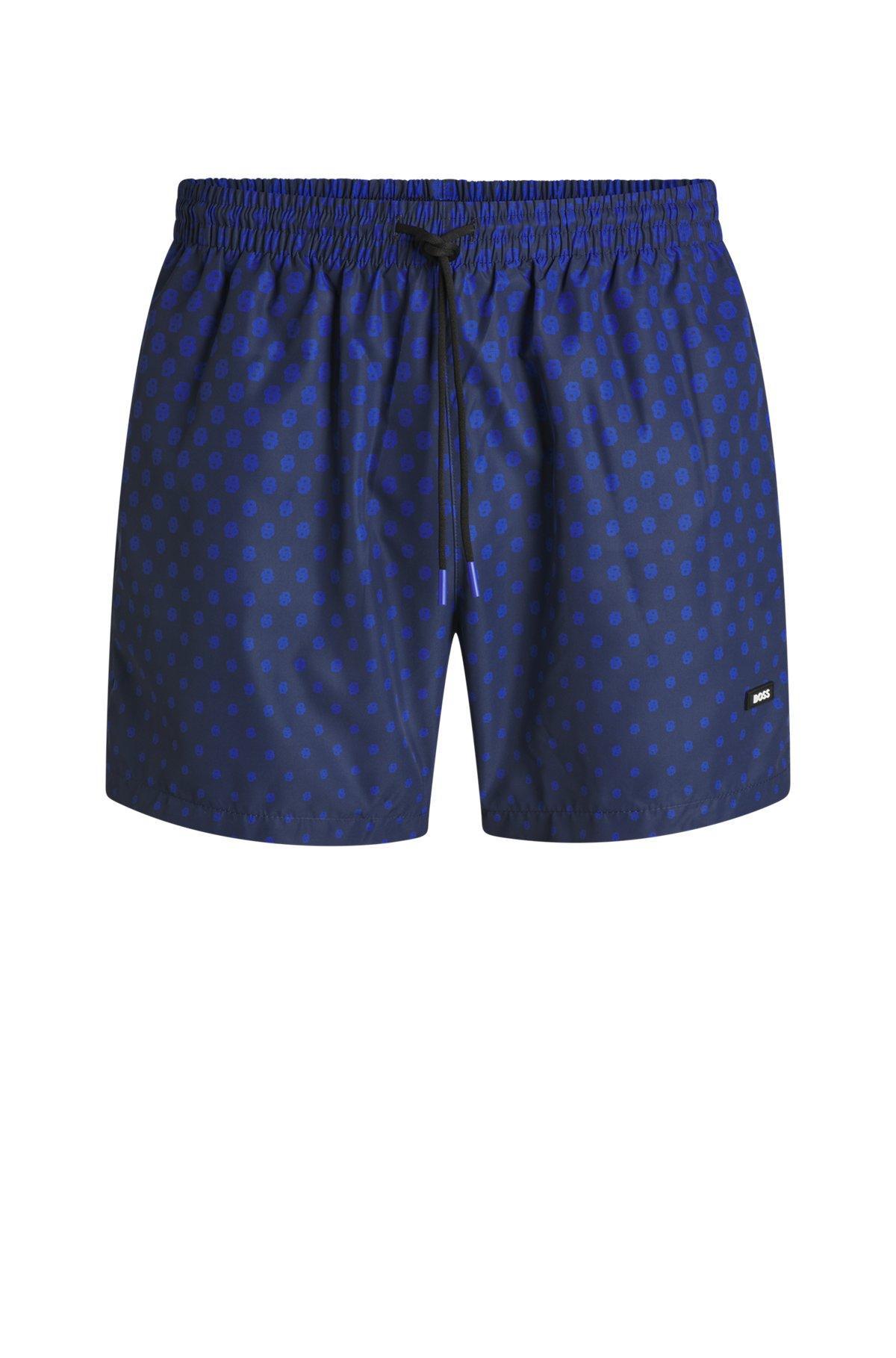 Printed swim shorts with logo detail Product Image