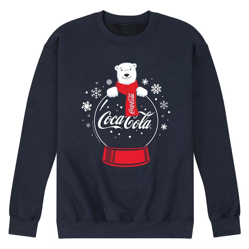 Men's CocaCola Polar Bear Snowglobe Sweatshirt, Size: Large, Black Product Image