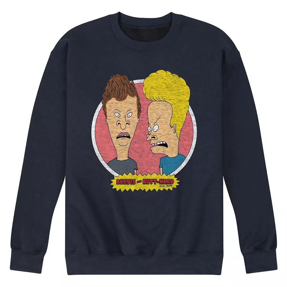 Mens Beavis And Butthead 30th Sweatshirt Blue Product Image