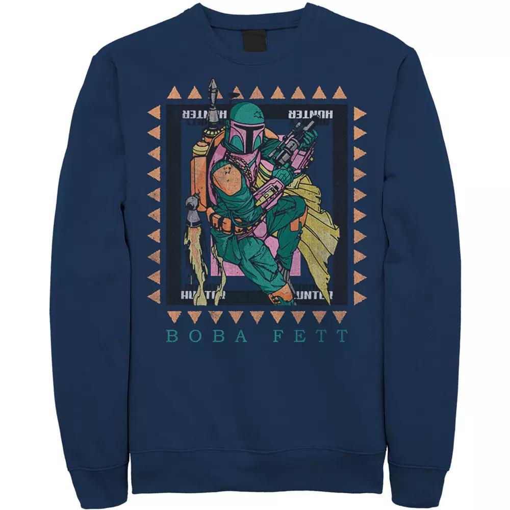 Men's Star Wars Boba Fett Stamp Sweatshirt, Size: Large, Red Product Image