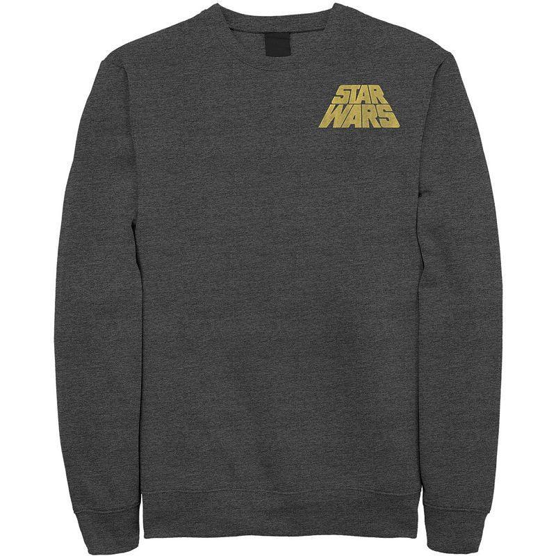 Men's Star Wars Distressed Slant Logo Z2 Sweatshirt, Size: Medium, Blue Product Image