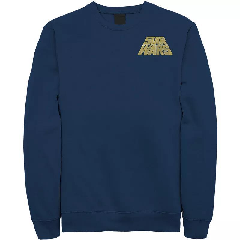 Men's Star Wars Distressed Slant Logo Z2 Sweatshirt, Size: Medium, Blue Product Image
