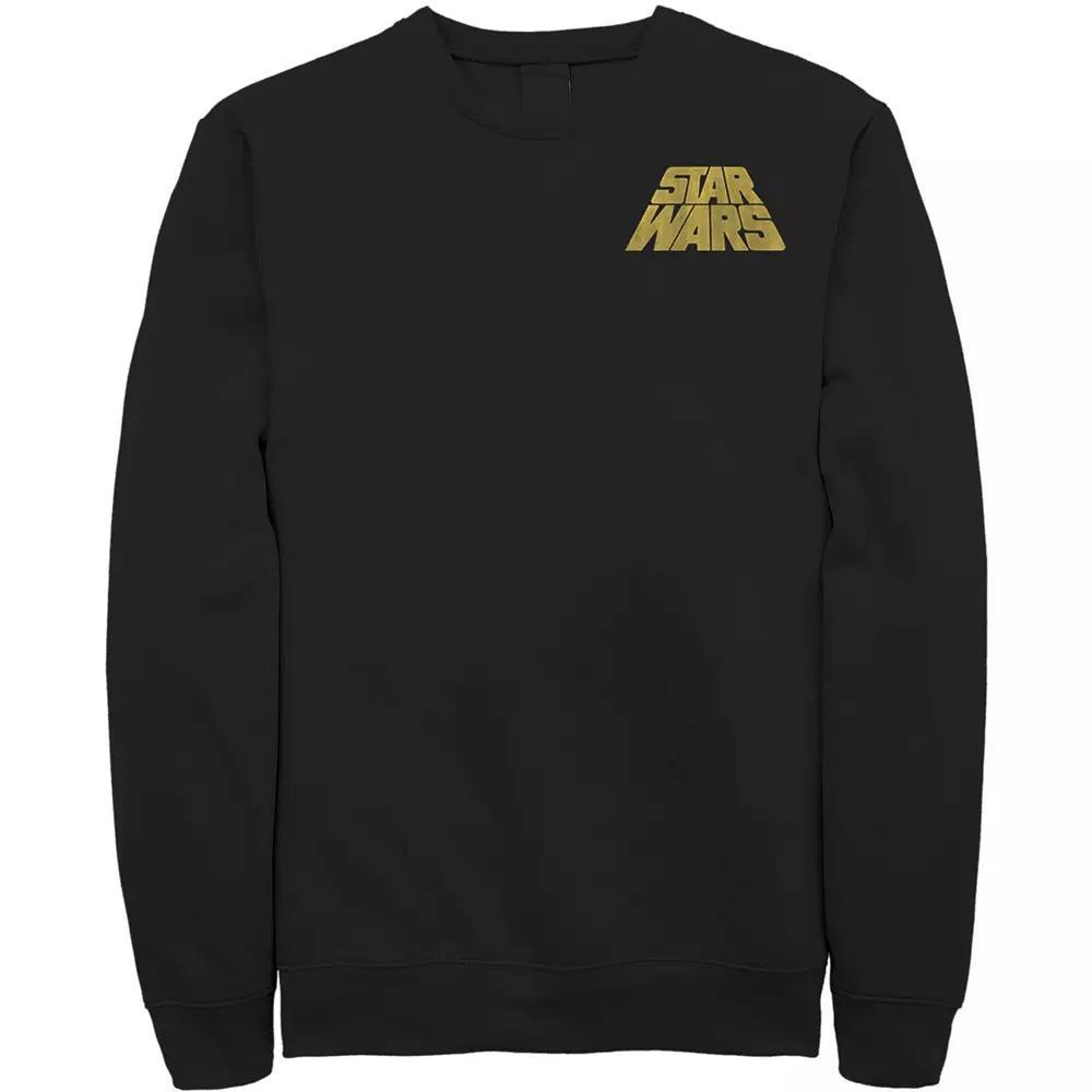 Men's Star Wars Distressed Slant Logo Z2 Sweatshirt, Size: Medium, Blue Product Image