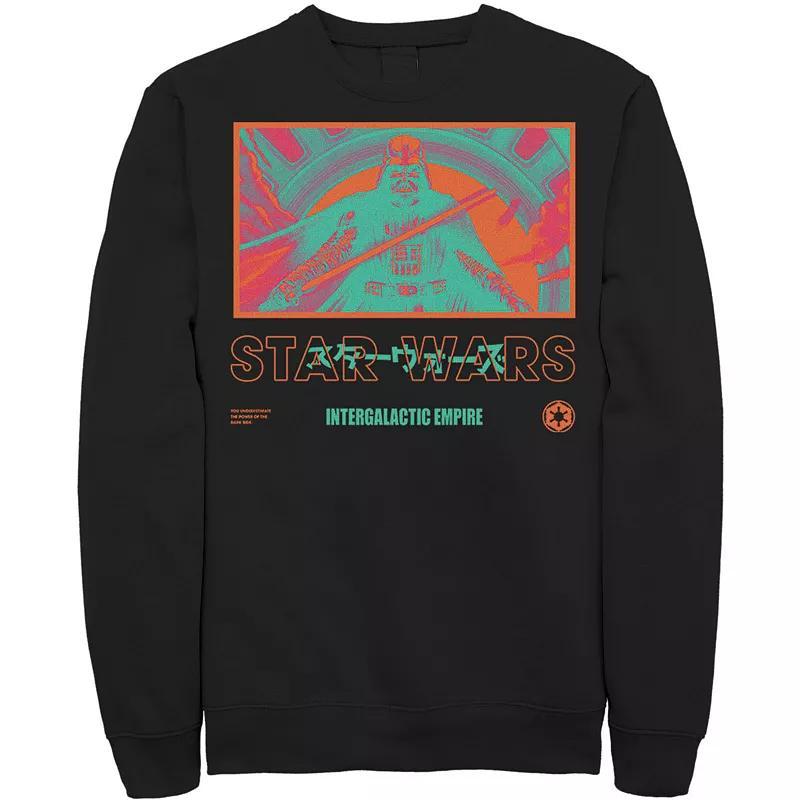 Men's Star Wars Bright Baddies Vader Sweatshirt, Size: 3XL, Black Product Image