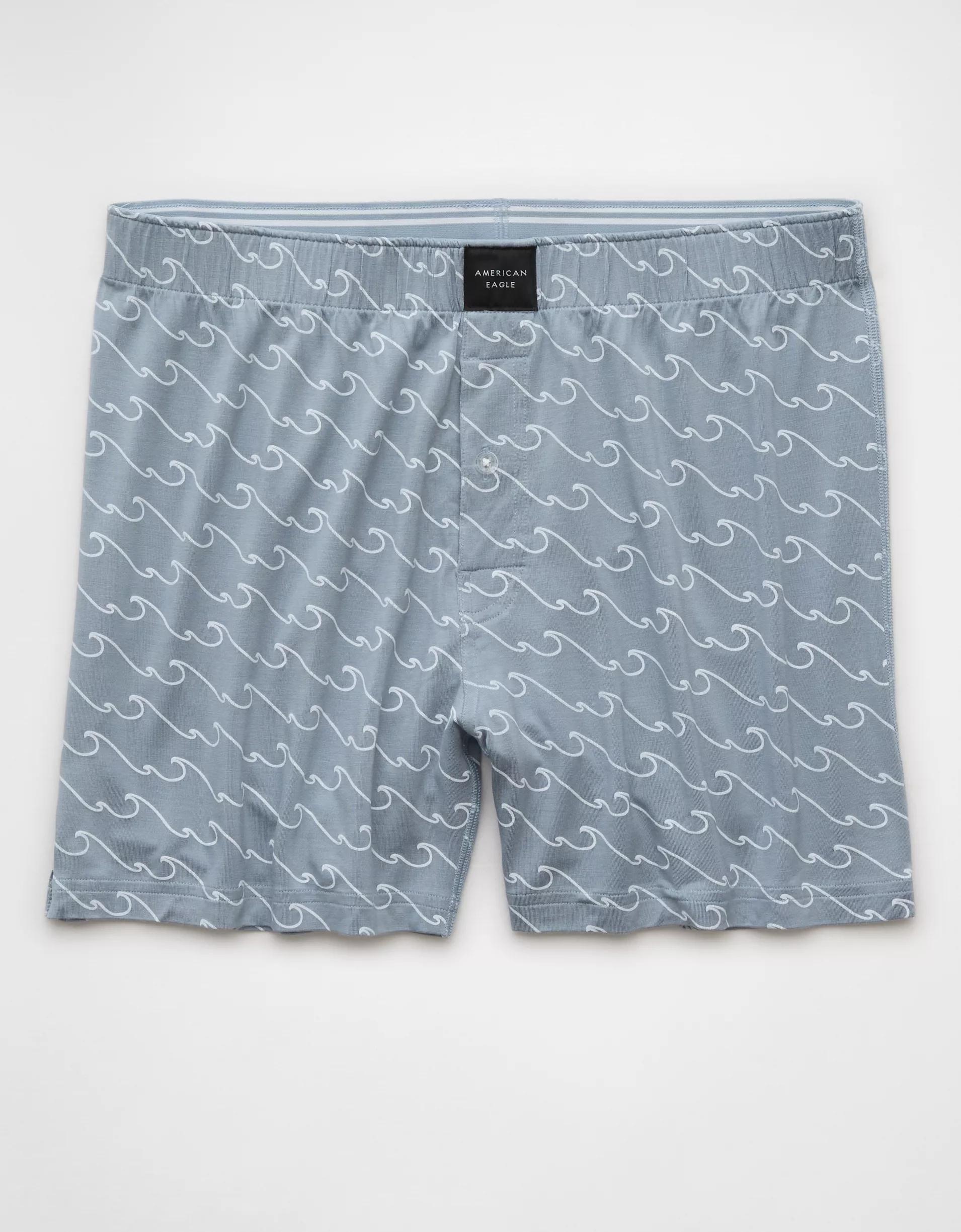 AEO Men's Wavy Stripes Slim Knit Ultra Soft Boxer Short Product Image