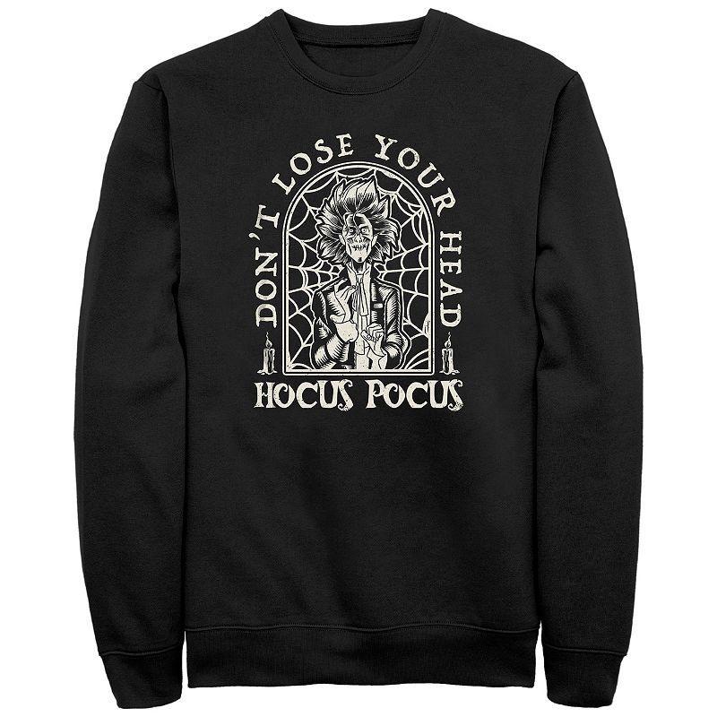Disney's Hocus Pocus Billy Butcherson Big & Tall Tombstone Graphic Fleece Pullover, Men's, Size: 4XL, Black Product Image