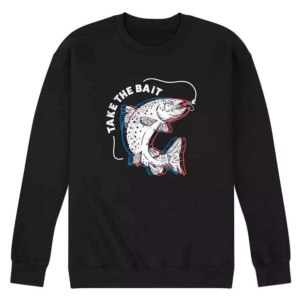 Mens Take The Bait Fish Fleece Sweatshirt Product Image