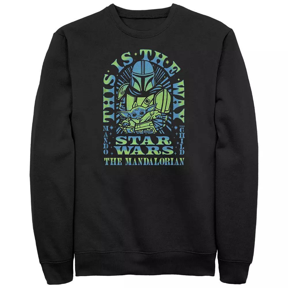 Men's The Mandalorian Star Wars This Is The Way Graphic Fleece, Size: XXL, Black Product Image