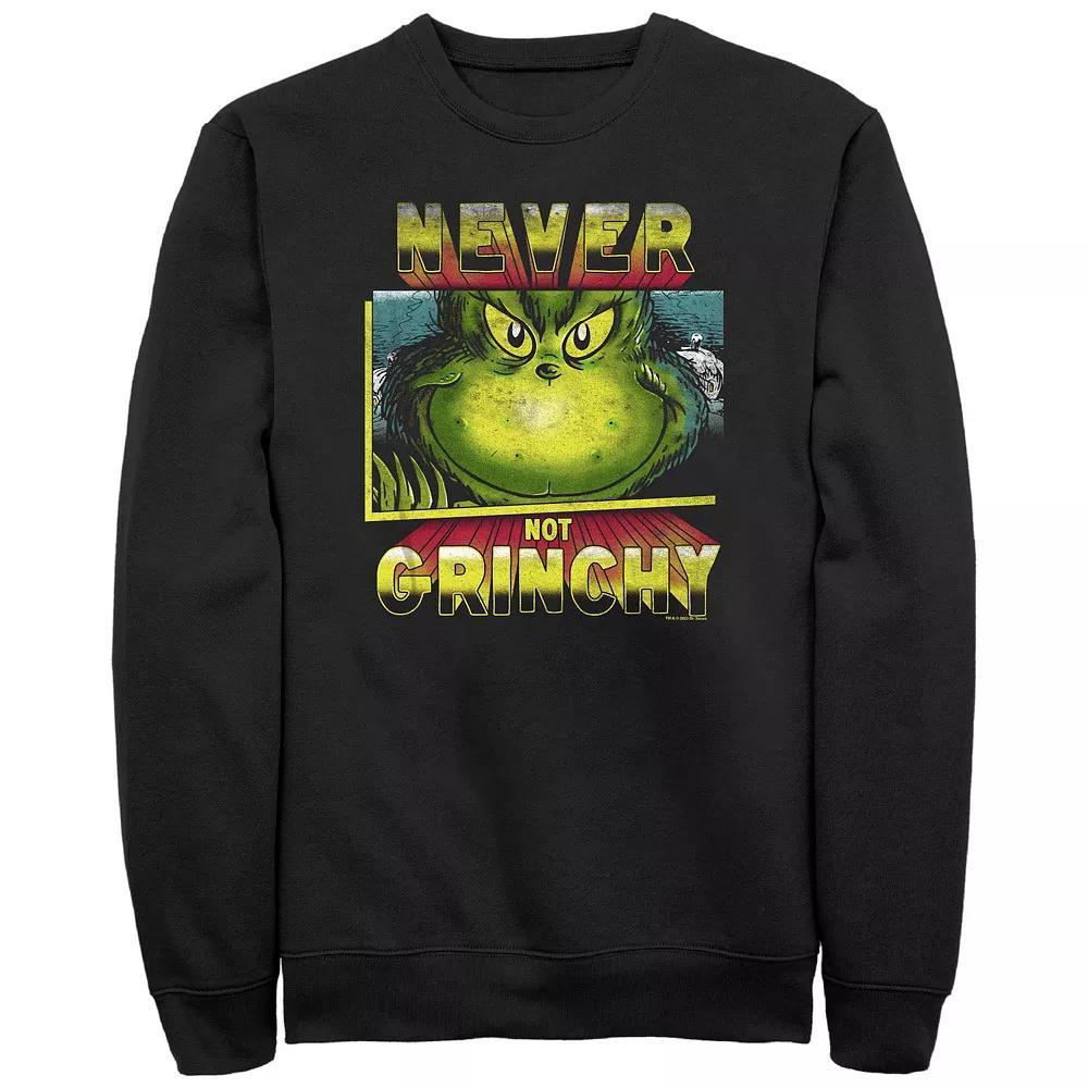 Big & Tall Dr. Seuss Never Not Grinchy Graphic Fleece, Men's, Size: XL, Black Product Image