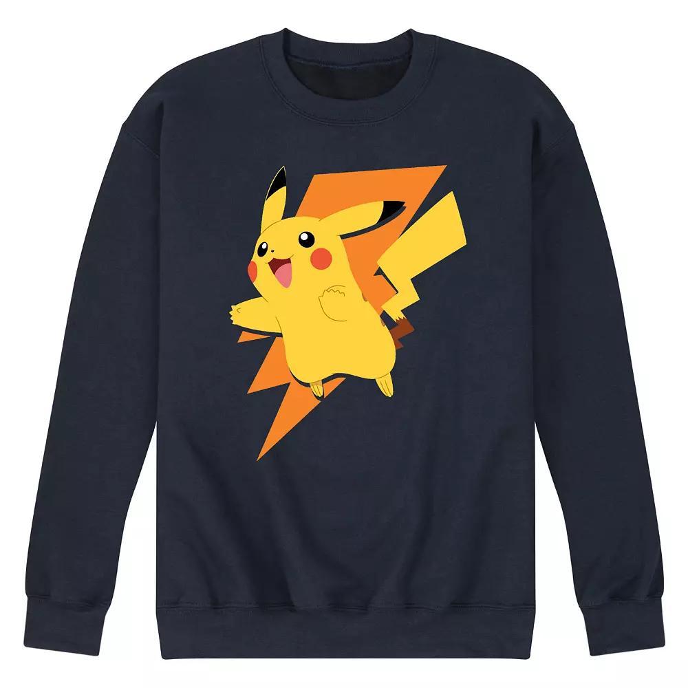 Mens Pokemon Pikachu Pika Bolt Sweatshirt Blue Product Image