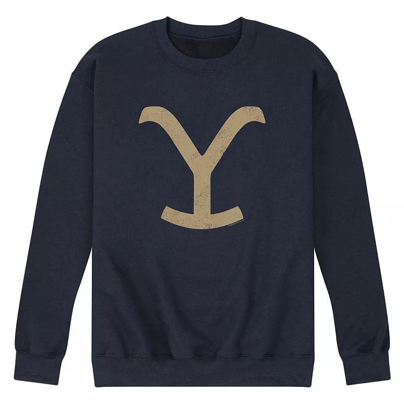 Men's Yellowstone Y Brand Fleece Sweatshirt, Size: Large, Blue Product Image