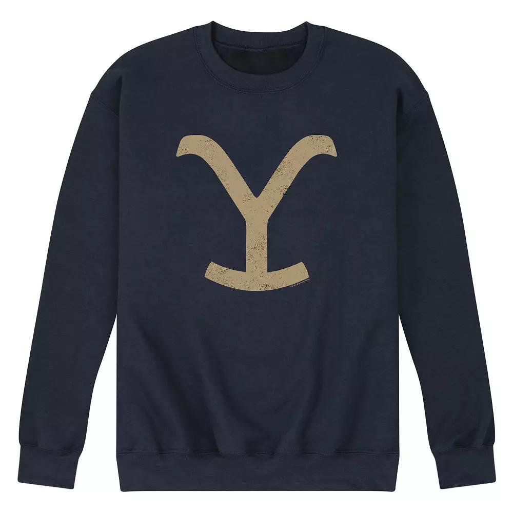 Men's Yellowstone Y Brand Fleece Sweatshirt, Size: Large, Blue Product Image