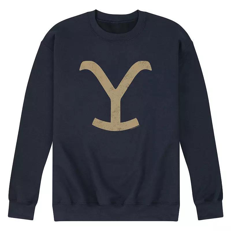 Men's Yellowstone Y Brand Fleece Sweatshirt, Size: Large, Blue Product Image