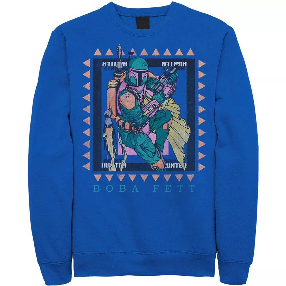 Men's Star Wars Boba Fett Stamp Sweatshirt, Size: Large, Red Product Image