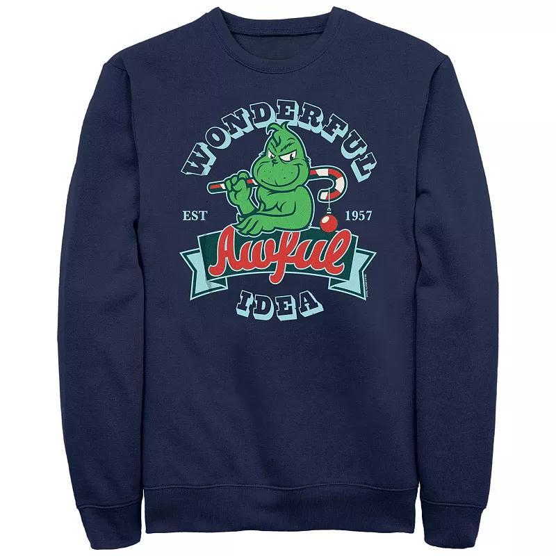 Men's Stranger Things Surfer Boy Pizza Season's Greetings Graphic Fleece, Size: XXL Tall, Black Product Image
