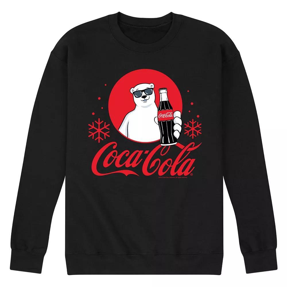 Men's CocaCola Polar Bear Sweatshirt, Size: XXL, Blue Product Image