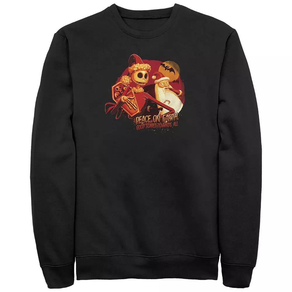 Disney's The Nightmare Before Christmas Peace On Earth Good Scares Big & Tall Graphic Fleece, Men's, Size: XXL Tall, Black Product Image