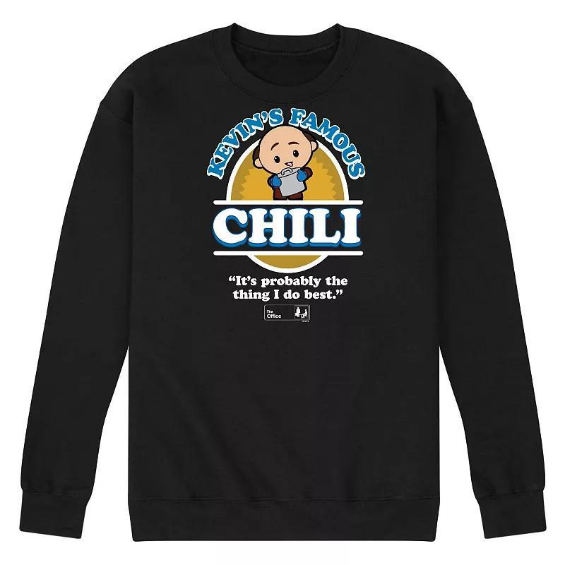 Mens The Office Kevins Chili Fleece Sweatshirt Blue Product Image