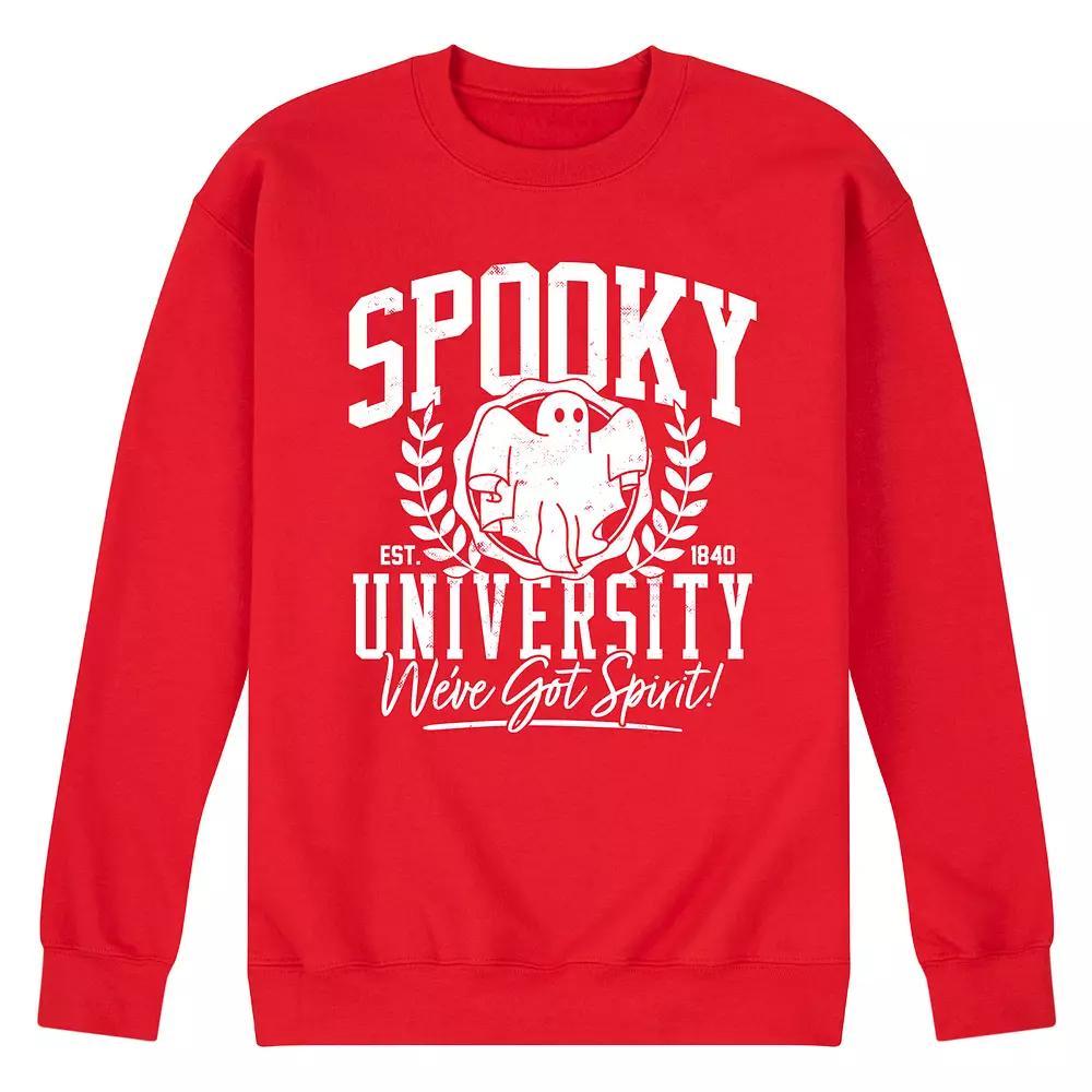 Mens Spooky University Fleece Sweatshirt Product Image