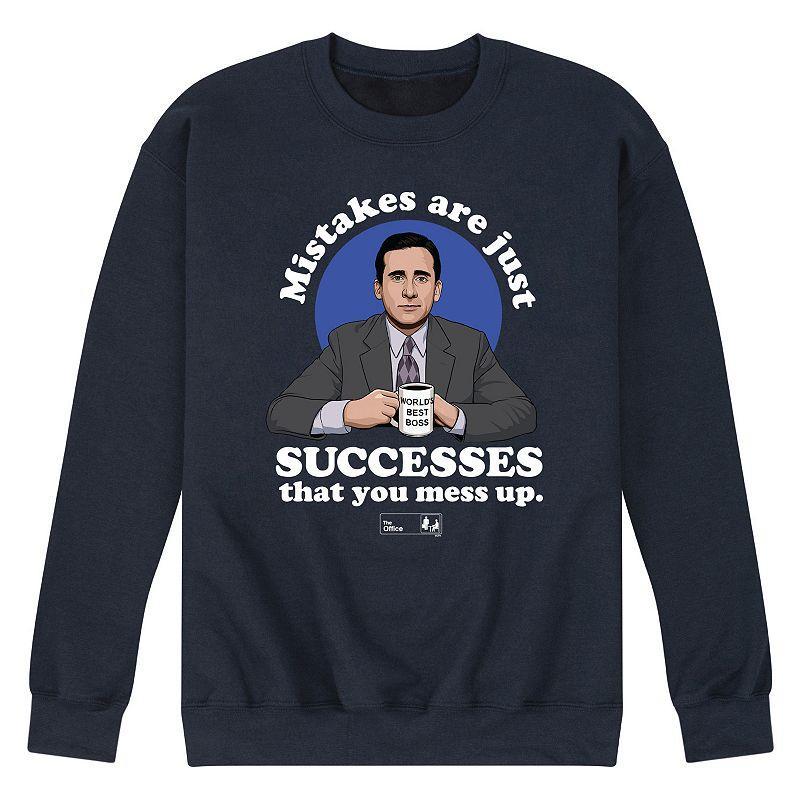 Mens The Office Michael Mistakes Are Successes Long Sleeve Blue Product Image