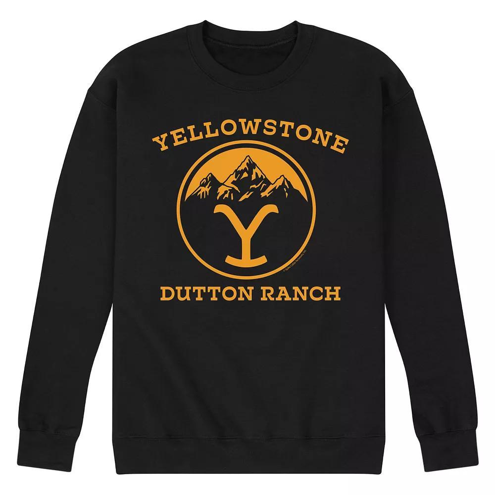 Men's Yellowstone Sweatshirt, Size: XXL, Black Product Image