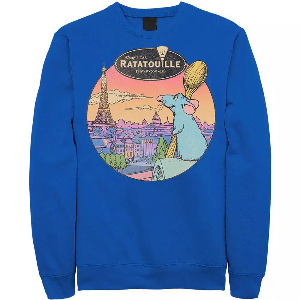Disney / Pixar's Ratatouille Men's Over Look Paris Sweatshirt, Size: Large, Red Product Image