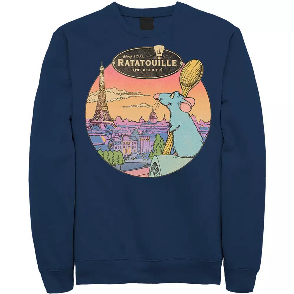Disney / Pixar's Ratatouille Men's Over Look Paris Sweatshirt, Size: Large, Red Product Image