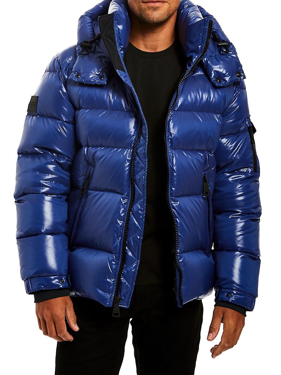 Mens Glacier Hooded Down Coat Product Image