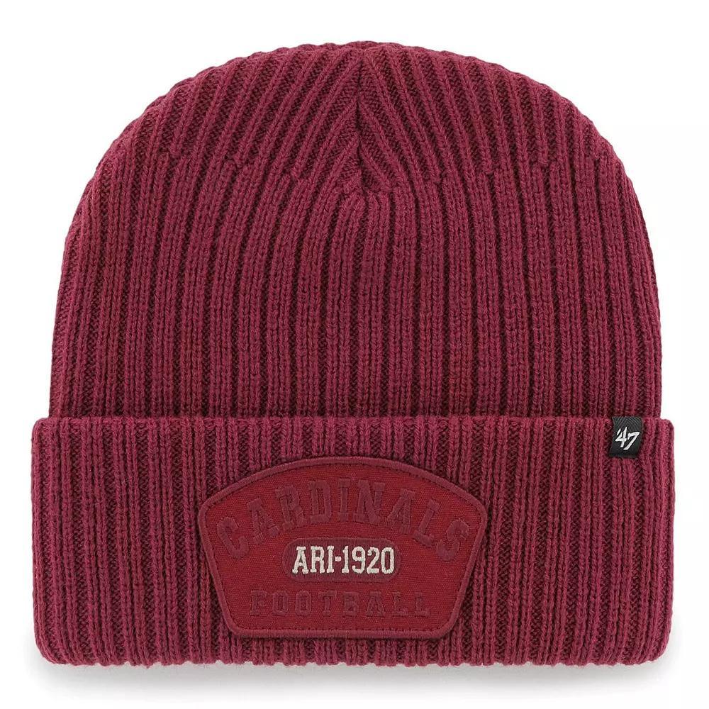 Men's '47  Cardinal Arizona Cardinals Ridgeway Cuffed Knit Hat, Red Product Image