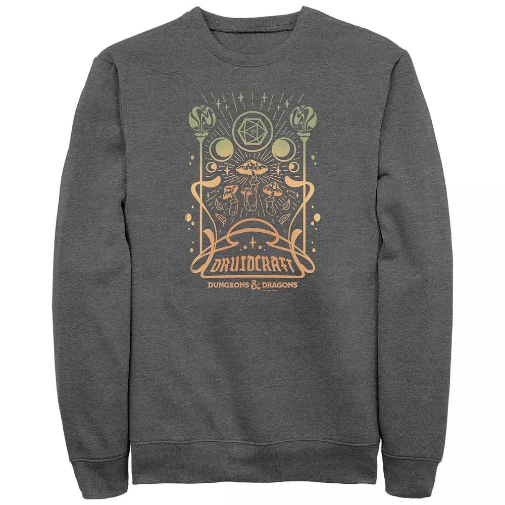 Men's Dungeons & Dragons Druidcraft Fleece Sweatshirt, Size: XL, Grey Heather Product Image