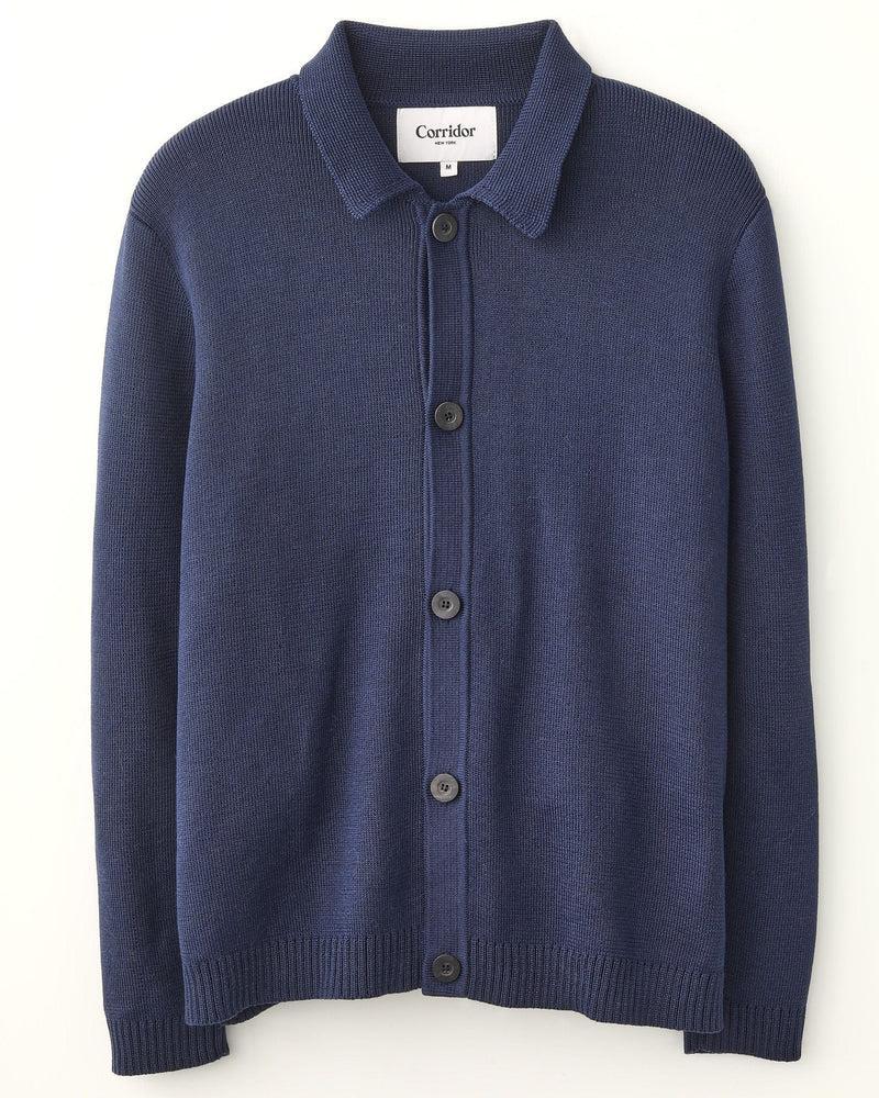 Buttondown Sweater - Navy Product Image